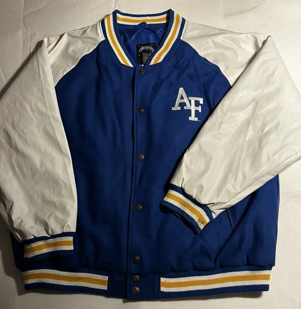 Vintage Steve & Barry’s Air Force Falcons Varsity Jacket Men XXL 2XL USAF